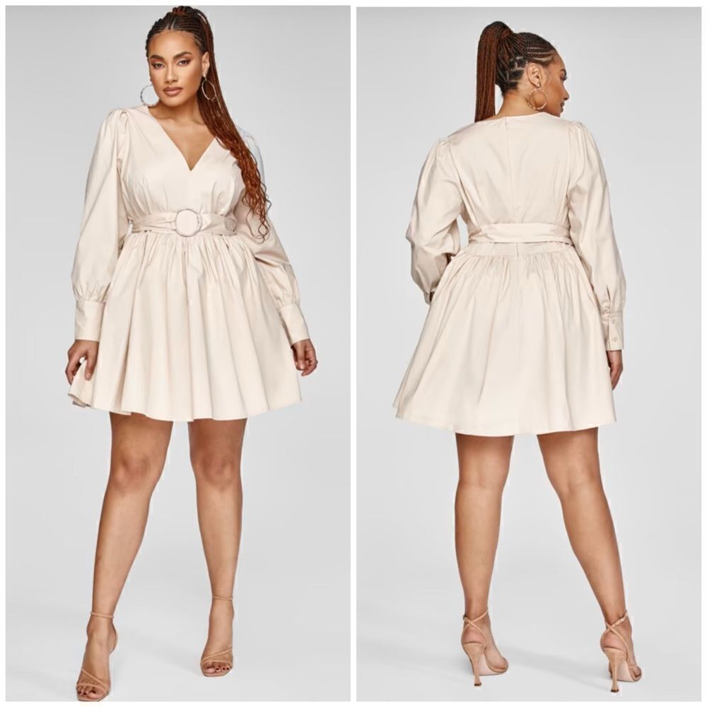 FTF Belted A-Line Dress